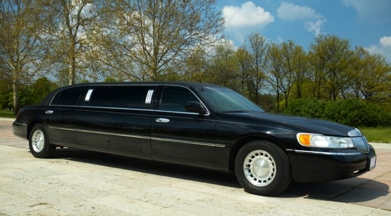 black-limousine-in-park